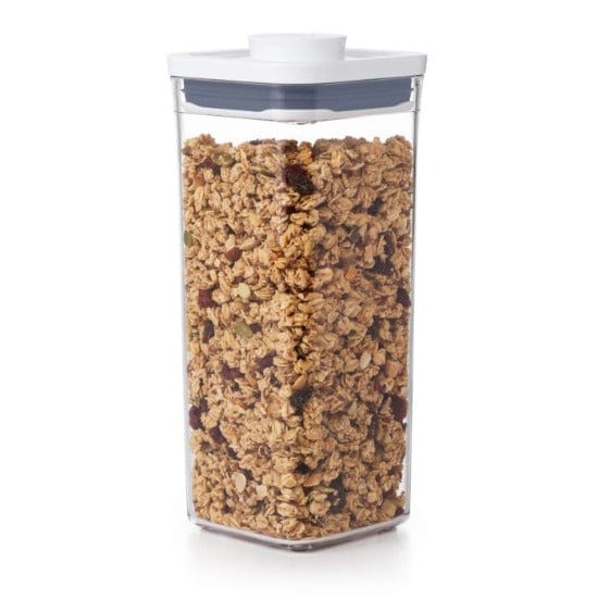 OXO POP Container Small Square Medium 1.7qt - Airtight Food Storage for Kitchen Pantry Organization - Perfect for Cereal, Flour, Sugar & Dry Goods