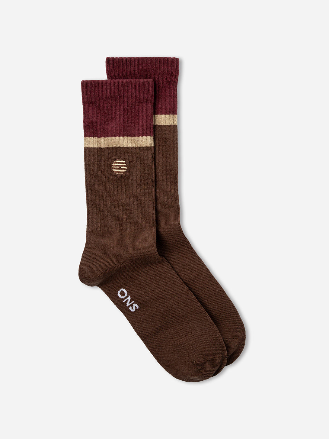 Omac8601A Striped Socks for Men & Women - Comfortable Cotton Casual Crew Socks - Perfect for Daily Wear, Sports & Gifts