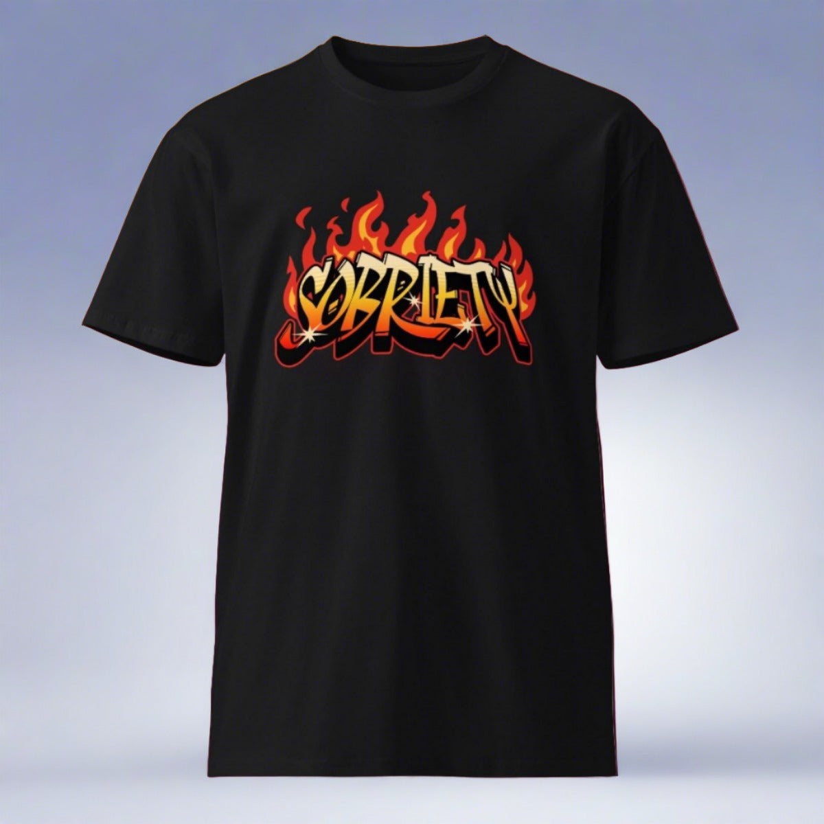 Hot Like Sobriety Unisex Premium Cotton T-Shirt - Comfortable Casual Wear for Men & Women - Perfect for Everyday Outfits, Street Style and Lounge Wear