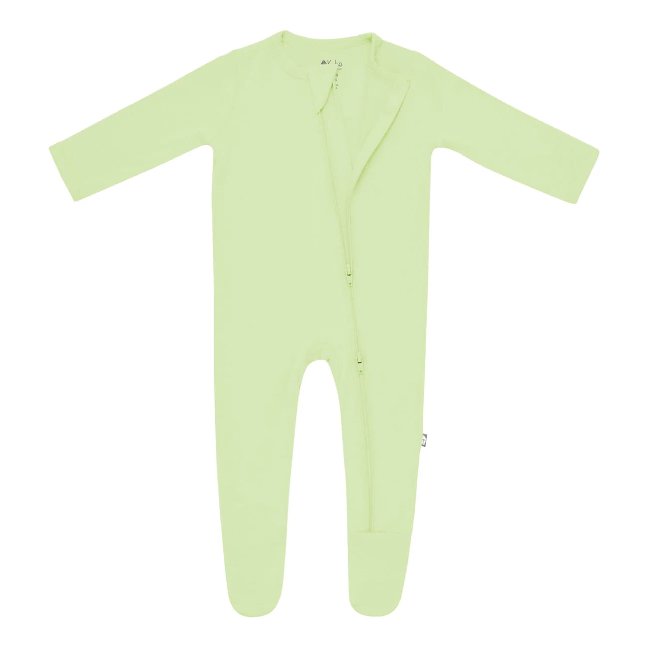 Soft & Cozy Zippered Footie Pajamas for Baby - Pistachio Green | Perfect for Sleepwear, Playtime & Loungewear