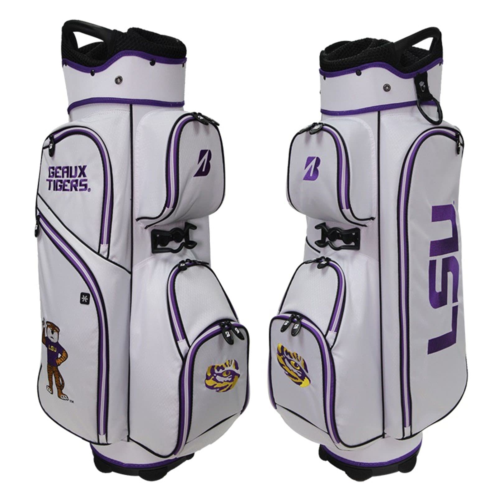 Bridgestone NCAA Golf Stand Bag - Lightweight & Durable Golf Bag for College Sports Enthusiasts | Perfect for Golf Tournaments, Practice Rounds & Campus Carry