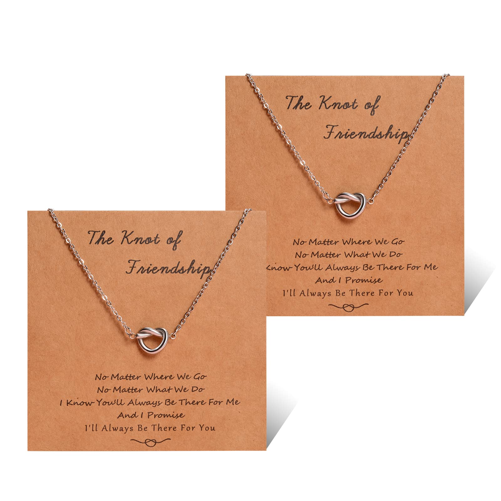 YELUWA 2/3/4 Pcs Best Friend Necklaces Set - Mother Daughter Matching Jewelry, Forever Love Friendship Necklace for Women, Sister Wedding Bridesmaid Gift (Perfect for Birthday, Proposal & Long Distance Relationships)