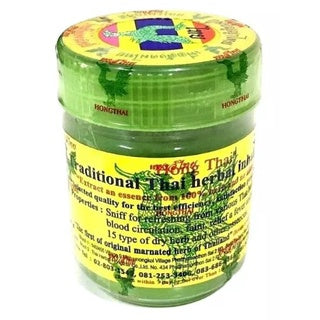 Hong Thai Traditional Thai Herbal Inhaler - Natural Nasal Congestion Relief & Motion Sickness Aid - Refreshing Aromatherapy for Travel, Work & Stress Relief