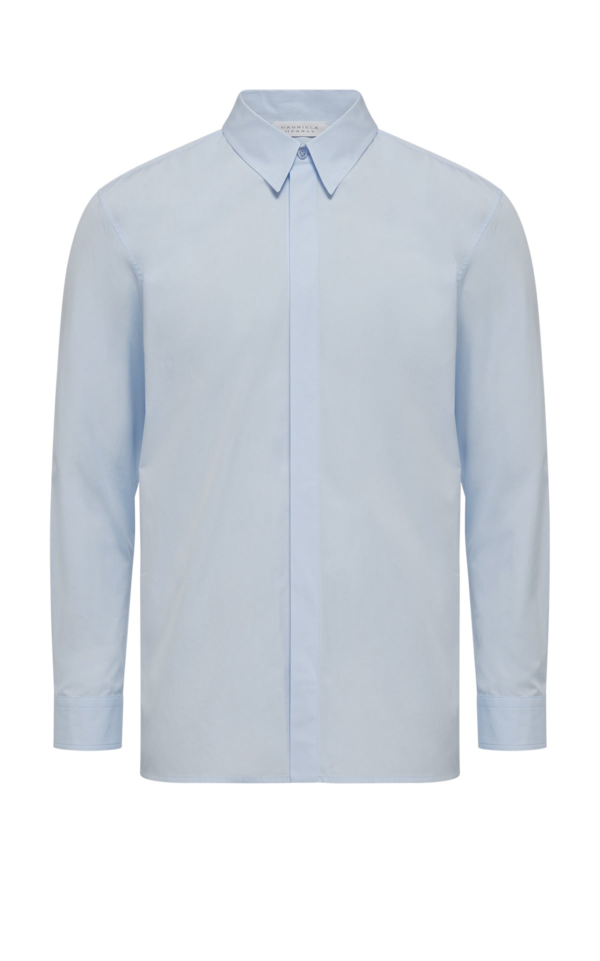 Premium Light Blue Sea Island Cotton Nicolas Shirt for Men - Comfortable & Breathable Casual Wear for Office, Travel & Date Nights