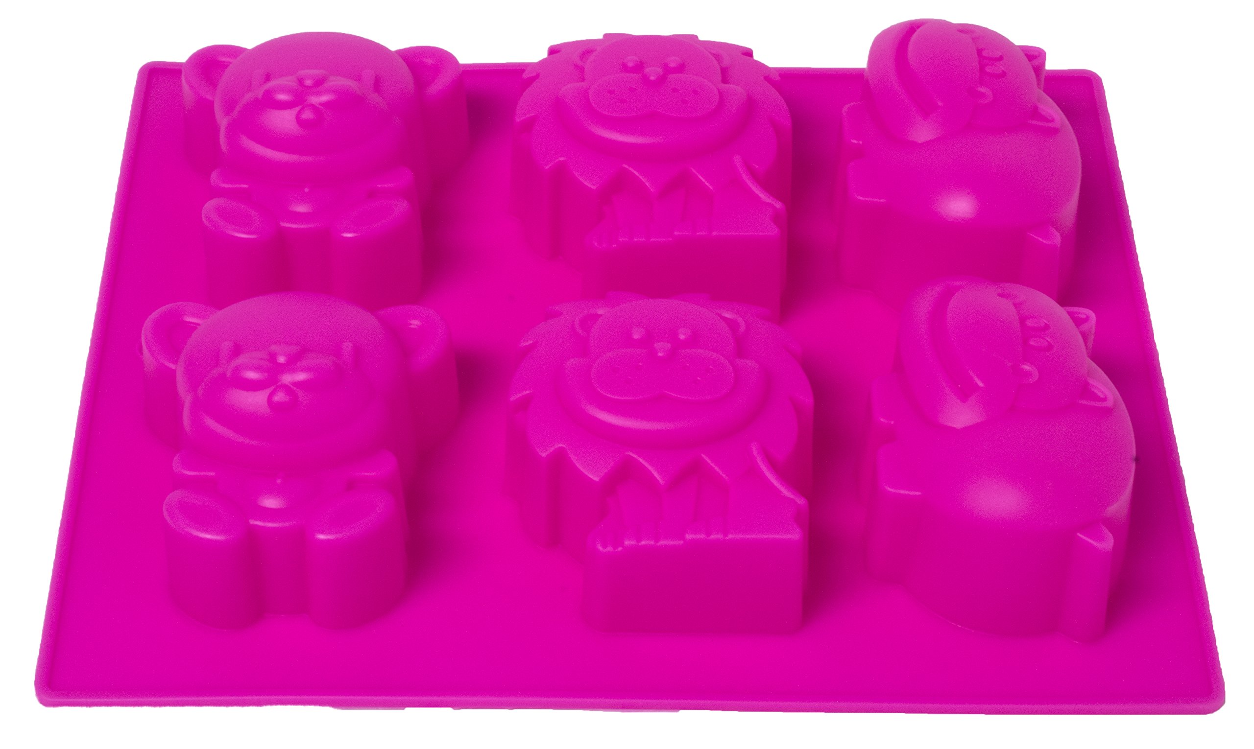Premium Silicone Chocolate & Gummy Candy Molds Set - Non-Stick Food Grade Ice Cube Trays with Fun Animal Shapes for DIY Treats, Baking & Party Decorations