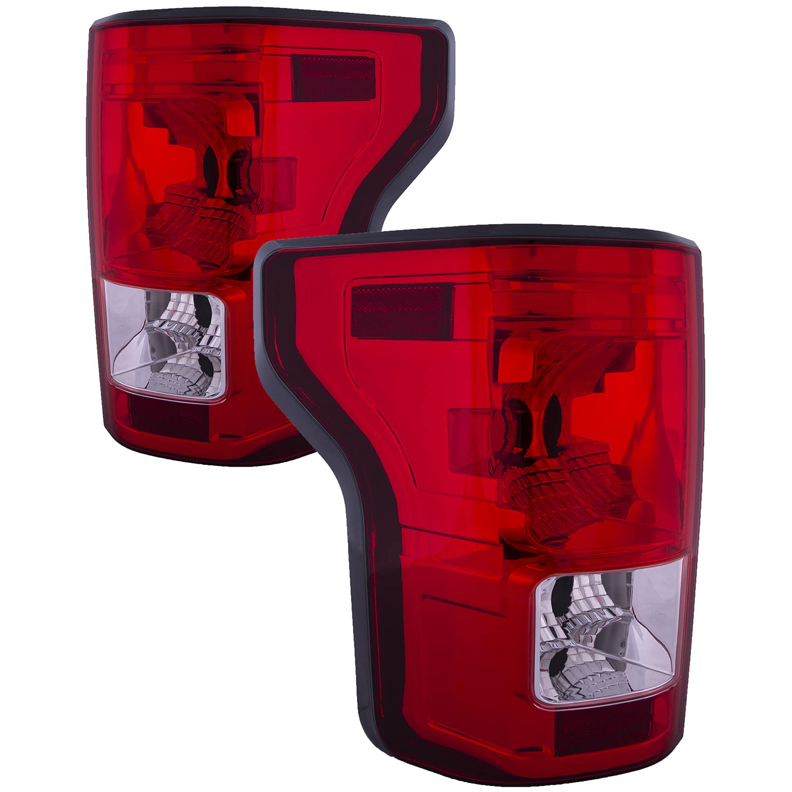 HEADLIGHTSDEPOT LED Tail Lights Set - Left & Right Pair Compatible with 2015-2017 Ford F-150 - Perfect for Night Driving & Enhanced Safety