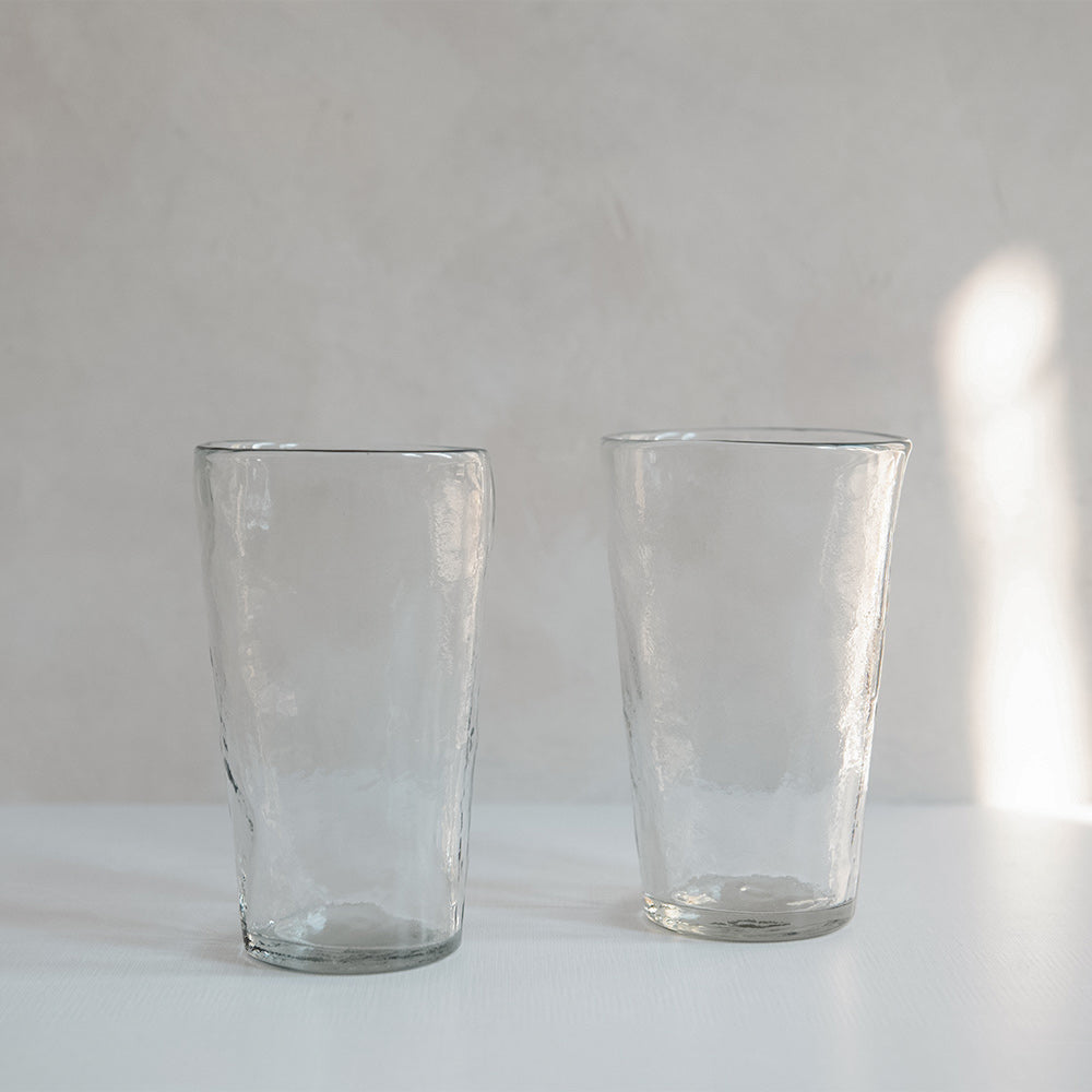 Artisan Glass Set - Handcrafted Elegant Drinking Glasses for Wine, Cocktails & Juice - Perfect for Dinner Parties, Weddings & Home Decor