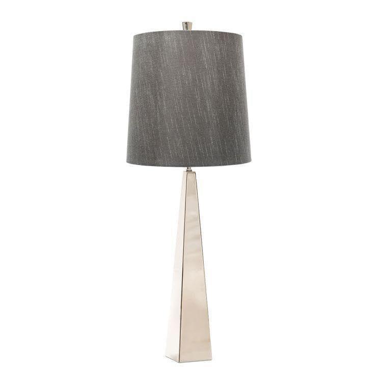 Elstead Ascent Polished Nickel Table Lamp - Modern Bedside & Living Room Lighting for Home Decor
