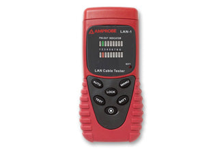 Fluke Amprobe LAN 1 Network Cable Tester with LED Display - Professional Ethernet Cable Tester for Cat5, Cat5e, Cat6 - Perfect for IT Technicians, Network Installations & Home Office Setup