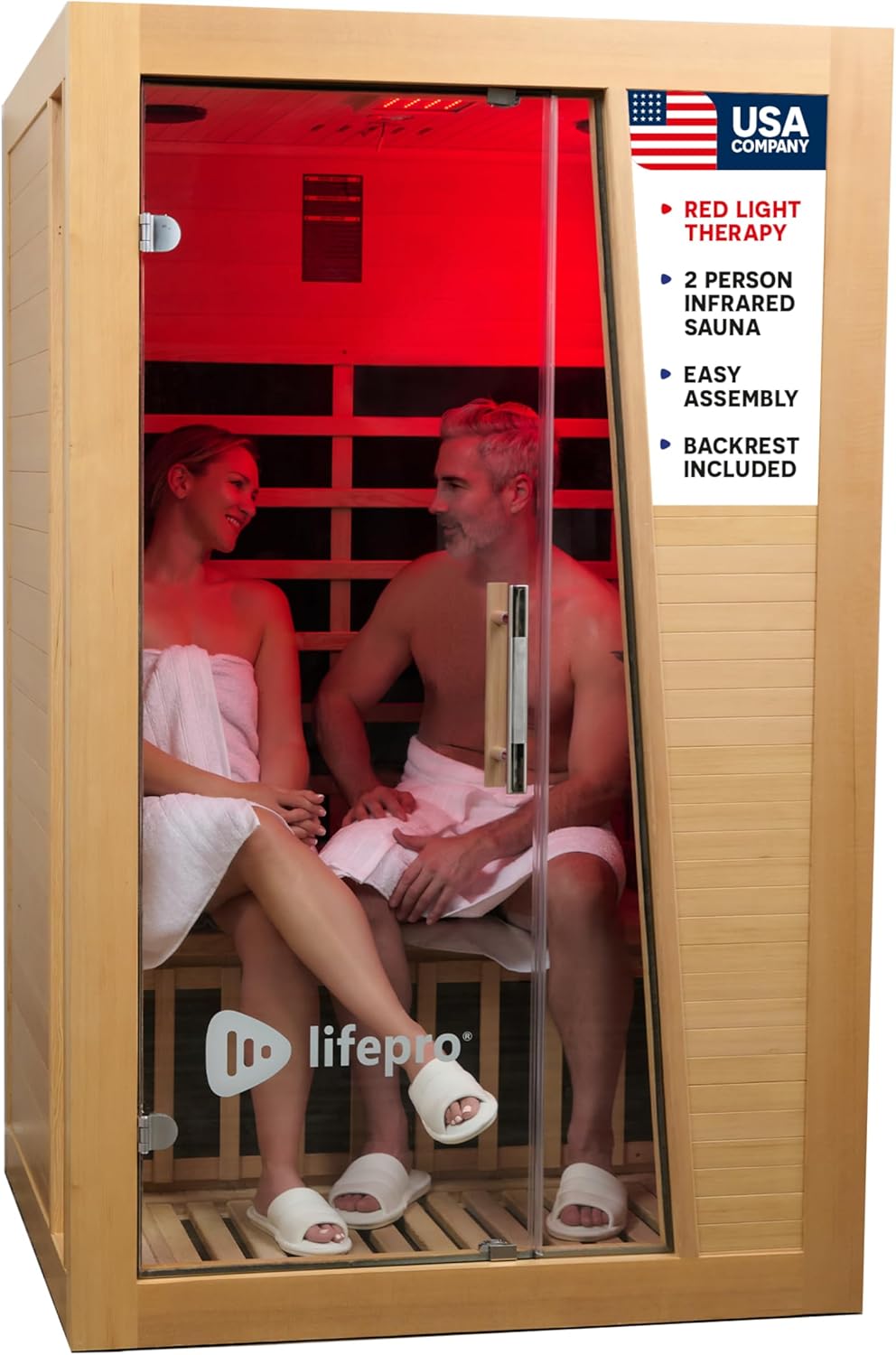Rejuvacure™ Duet: 2-Person Infrared Sauna for Home Relaxation & Detox - Perfect for Couples & Small Spaces