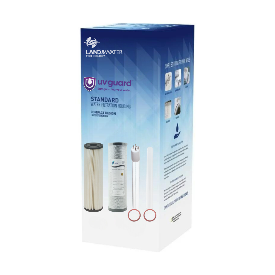 UV Guard CWP55 Ultraviolet 20 x 4.5 Service Kit - Replacement Parts for Water Purification Systems | Perfect for Home & Commercial Water Filtration Maintenance