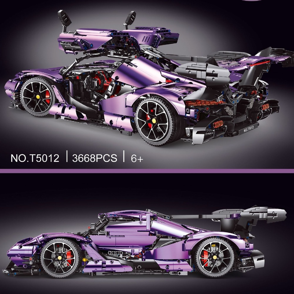 3780PCS T5012B Apollo Purple Chrome Edition Building Blocks Set - Premium Construction Toy for Kids & Adults, Perfect for Creative Play, STEM Learning, and Home Decoration