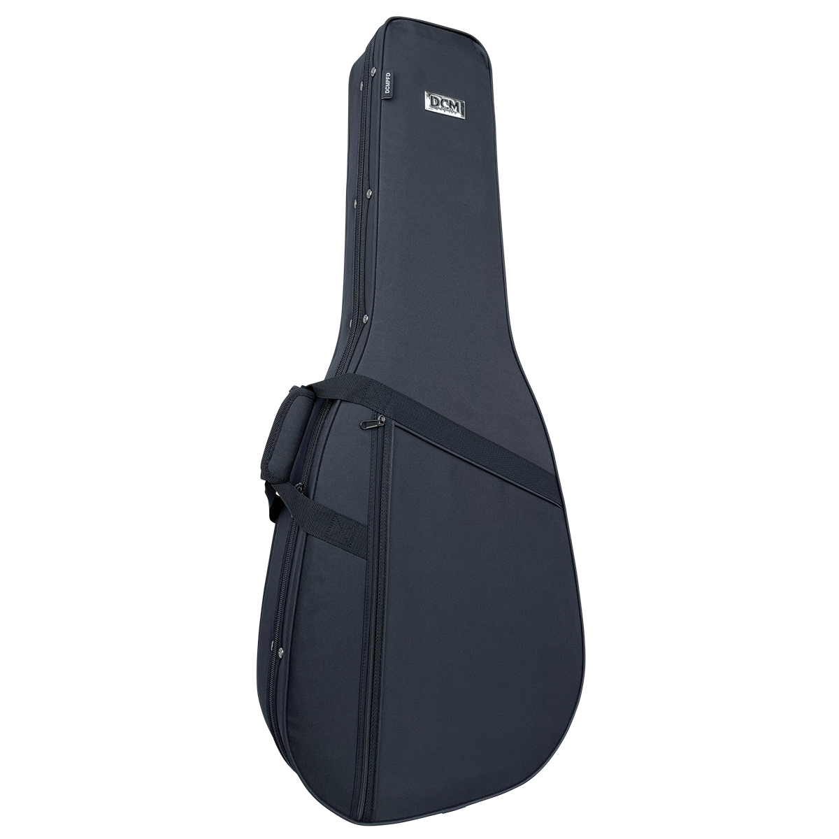 DCM Premium PFD Polyfoam Lightweight Dreadnought Guitar Case - Black | Heavy Duty Protection for Acoustic & Electric Guitars | Perfect for Travel, Gigging & Storage