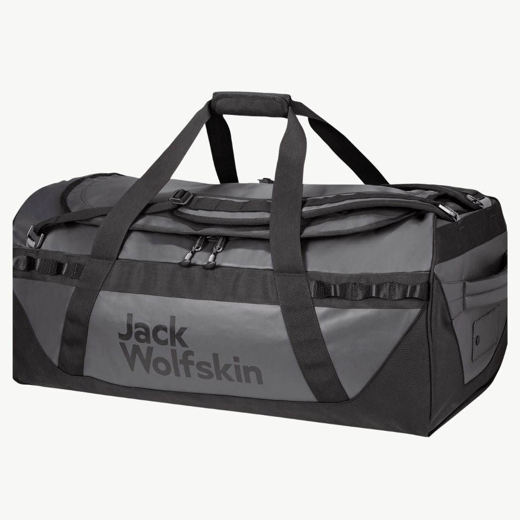 Jack Wolfskin Expedition Trunk 100 - Durable Unisex Travel Duffel Bag for Outdoor Adventures, Camping & Air Travel - Water-Resistant Luggage with Spacious Storage