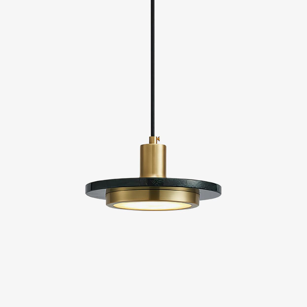 Modern Double Circle Pendant Light - Sleek Metal Hanging Chandelier for Dining Room, Kitchen Island & Bedroom Lighting | Dimmable LED Fixture