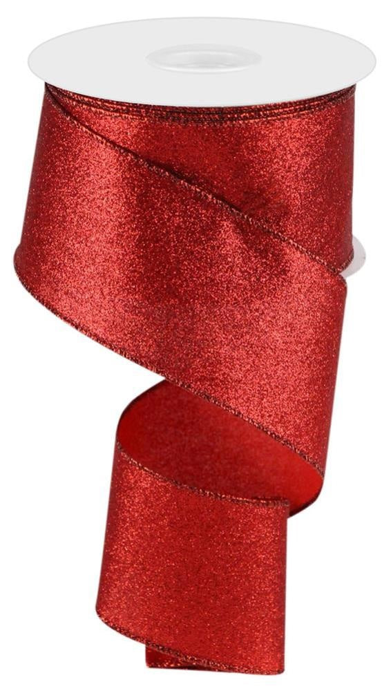10 Yards Shimmer Red Ribbon with Wired Edges - Perfect for Gift Wrapping, Wedding Decorations, and DIY Crafts