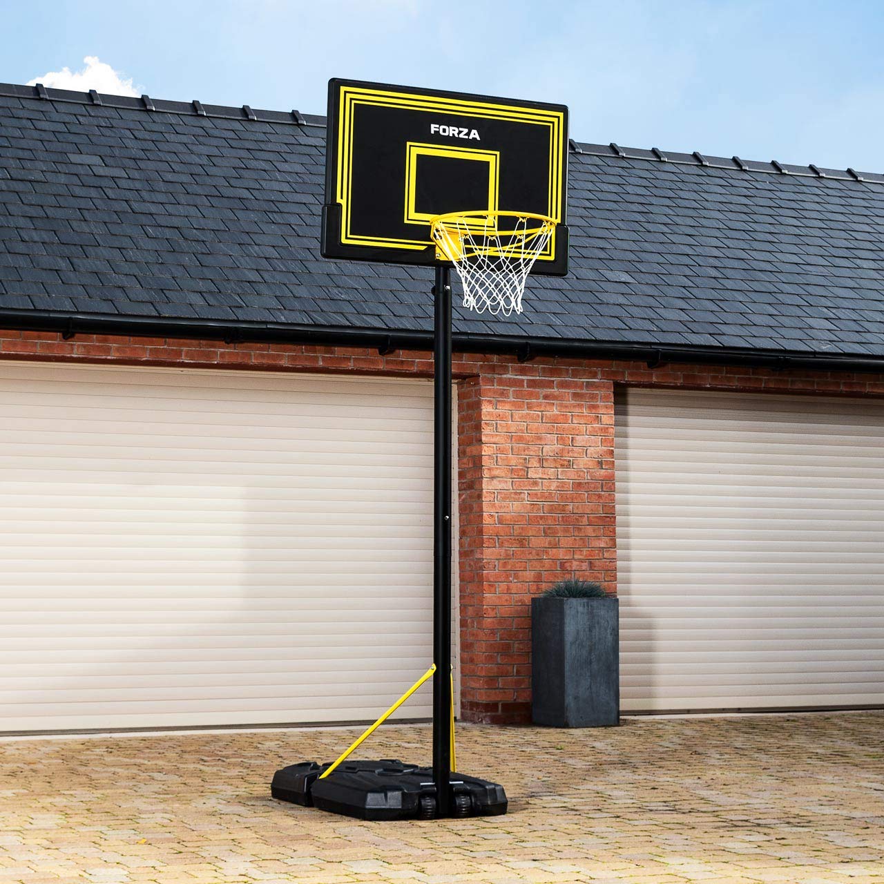 FORZA Adjustable & Portable Basketball Hoop Stand System - 4 Height Settings & Optional Accessories | Indoor & Outdoor Basketball Practice, Backyard Games, Kids & Adults Sports Training