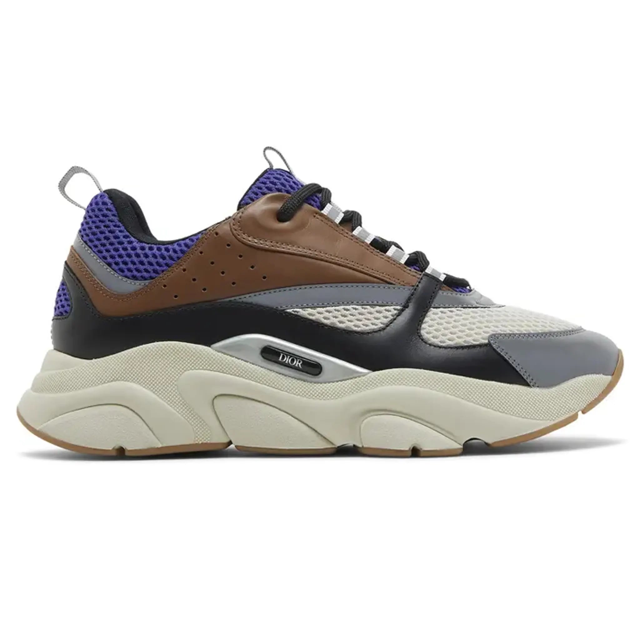 Dior B22 Coffee Violet Sneakers - Luxury Fashion Trainers for Men & Women - Perfect for Casual Wear, Street Style & Everyday Comfort