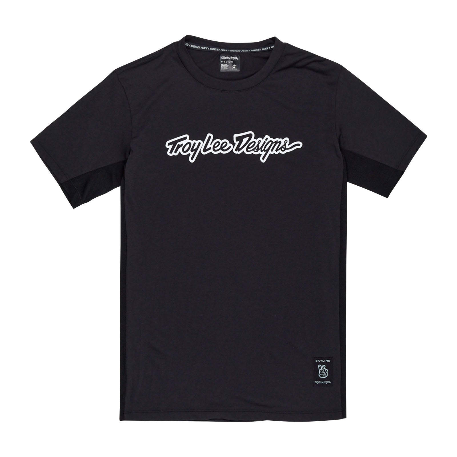 Skyline Short Sleeve Ride Tee Signature Black - Comfortable Cycling & Casual Wear T-Shirt for Men & Women - Perfect for Outdoor Adventures, Gym Workouts & Everyday Fashion