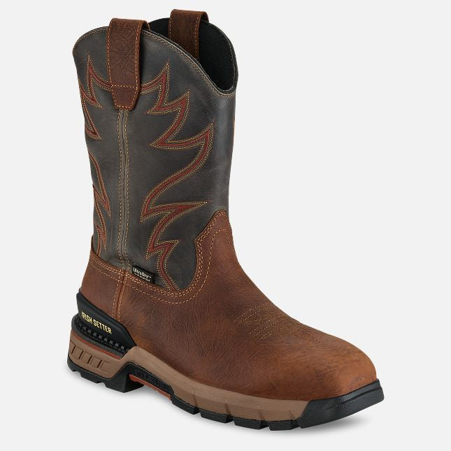 Irish Setter 83994 Men's Waterproof Composite Toe Pull-On Work Boots - Slip Resistant, Comfortable for Construction, Landscaping & Outdoor Work