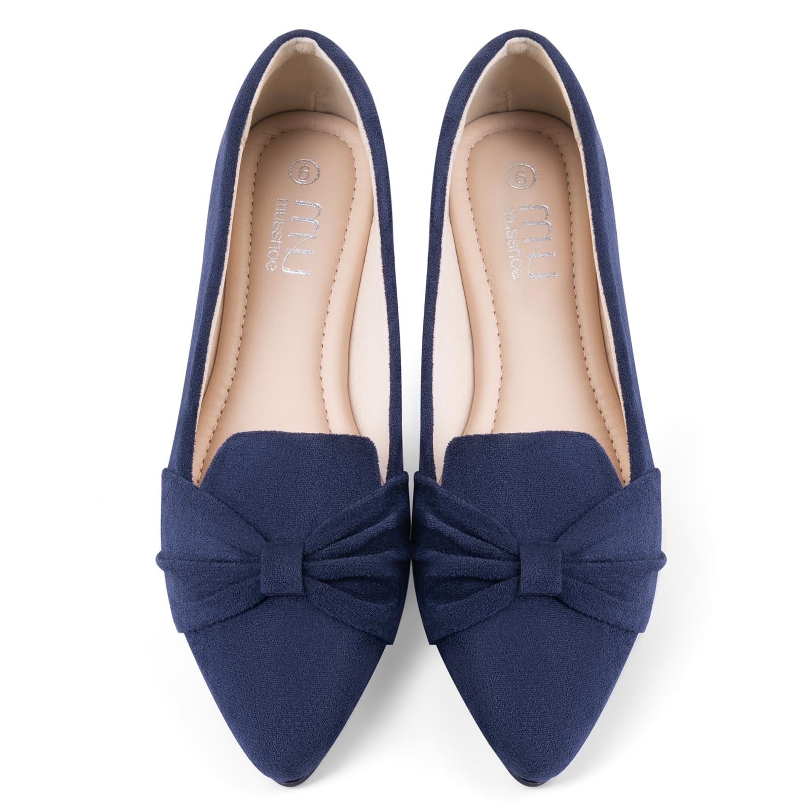 MUSSHOE Women's Comfortable Slip-On Flat Shoes - Casual & Dressy Loafers for Work, Office, and Everyday Wear