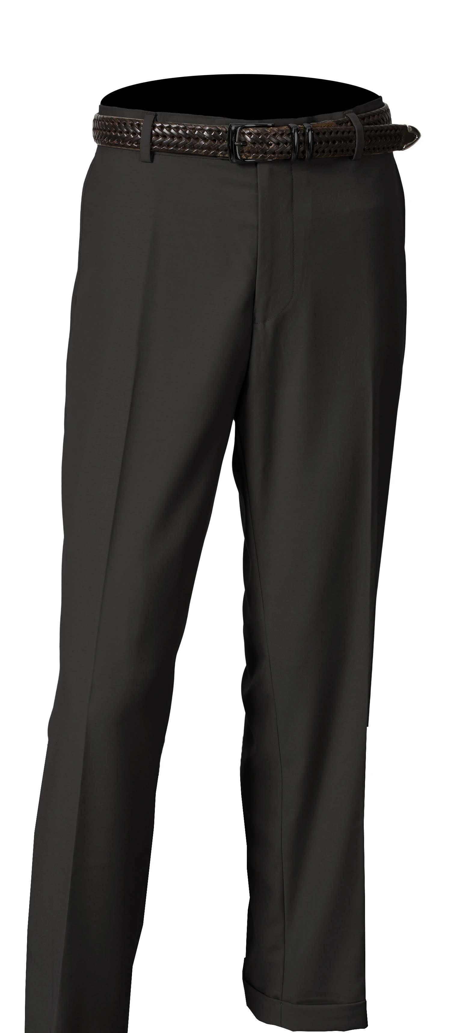 Black Ultra Slim Fit Pants for Men - Stretch Comfortable Dress Pants for Office, Business & Formal Occasions