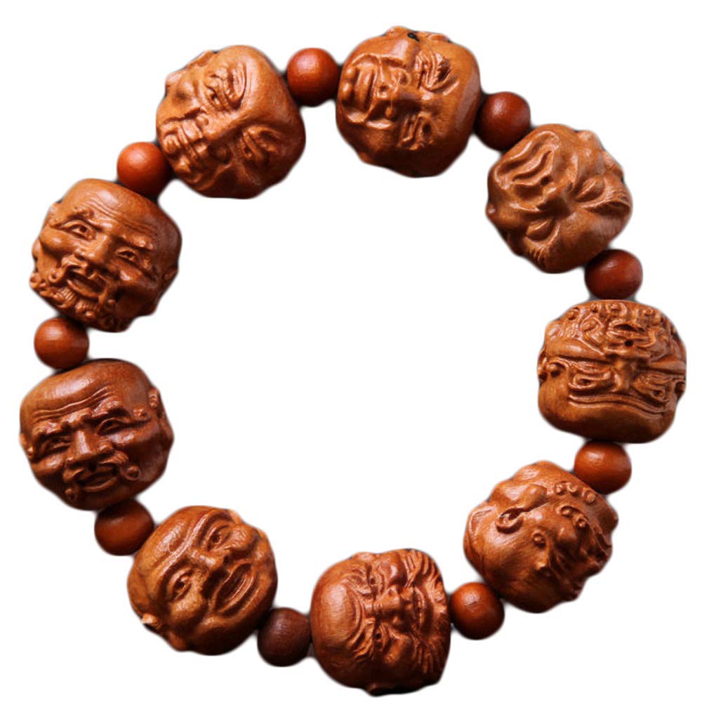 Handmade Natural Wood Bangle Bracelet - Unique Wooden Carved Wristband for Women & Men - Boho Chic Jewelry for Casual Wear, Festivals & Gifts