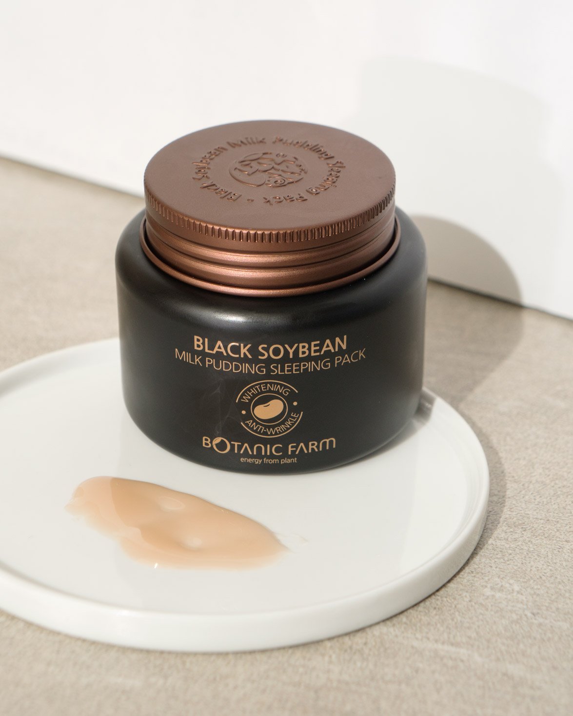 Black Soybean Milk Pudding Sleeping Pack - Hydrating Overnight Face Mask for Glowing Skin | Perfect for Nighttime Skincare Routine & Dry Skin Relief