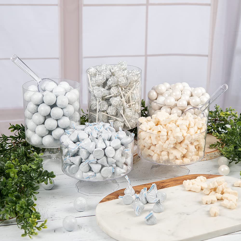 Premium White Candy Buffet Table Supplies - Bulk 9lbs for Weddings, Parties & Events - Elegant Dessert Display Decor