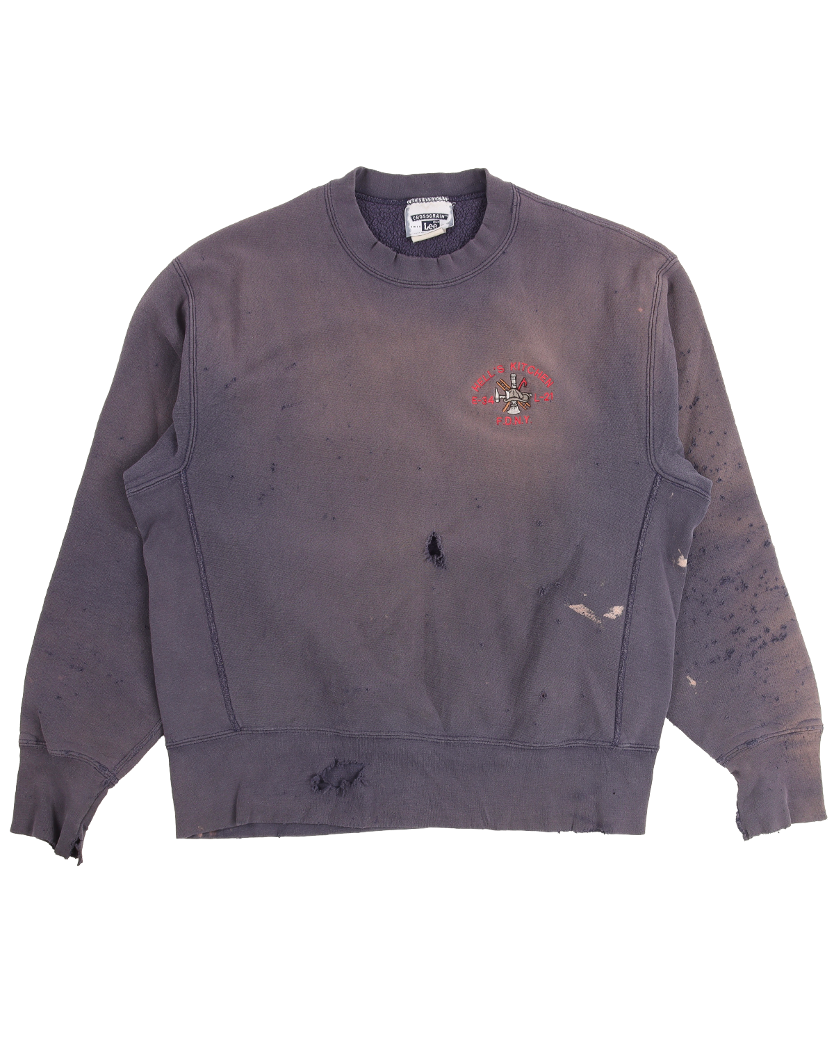 Vintage 1990's Hell's Kitchen FDNY Sweatshirt - Retro NYC Fire Department Hoodie for Men & Women - Perfect for Casual Wear, Street Style, and Urban Fashion Enthusiasts
