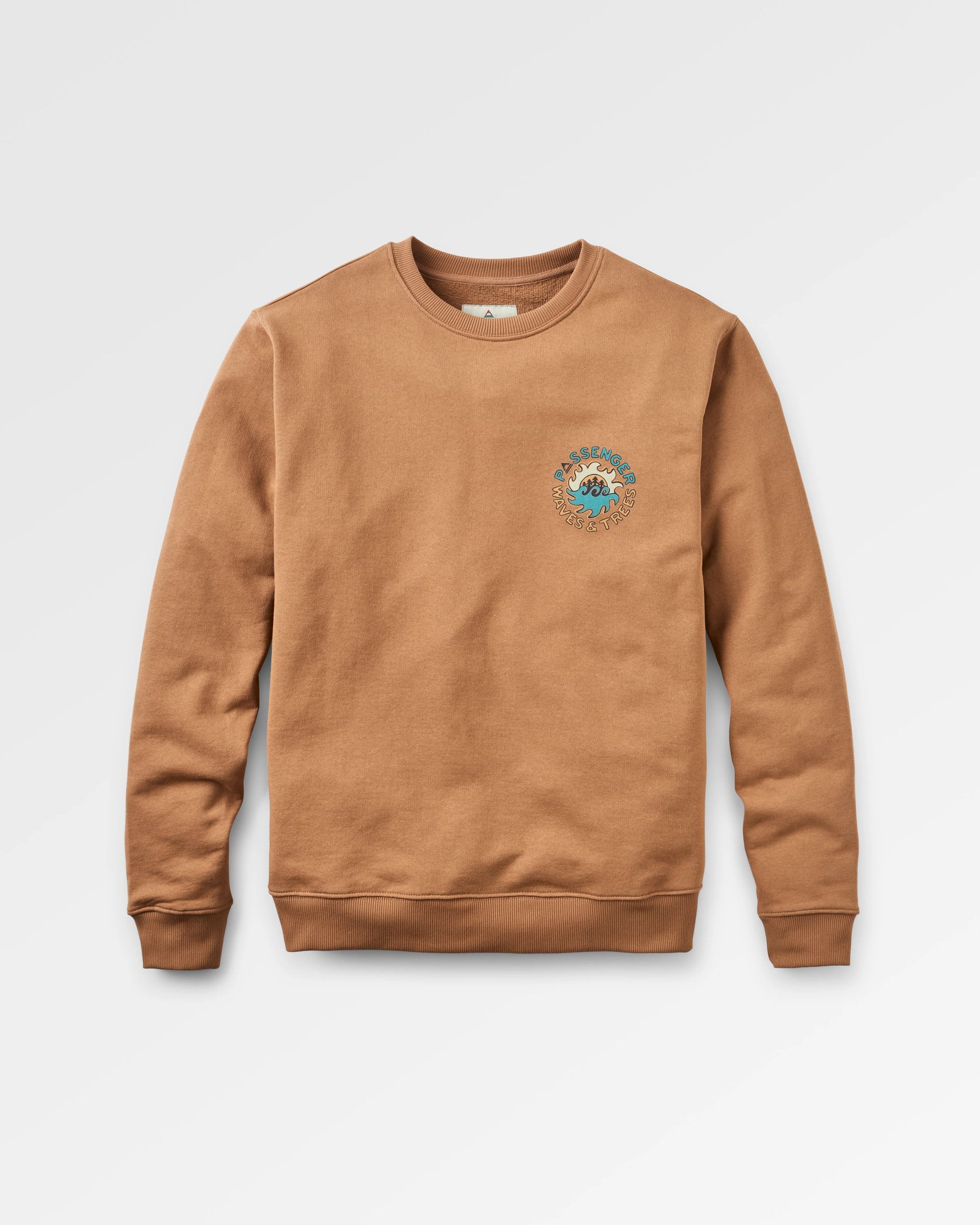 Dune Long Sleeve Sweatshirt for Women - Soft Cotton Pullover Hoodie in Toffee Brown | Cozy Fall & Winter Loungewear, Casual Streetwear Outfit