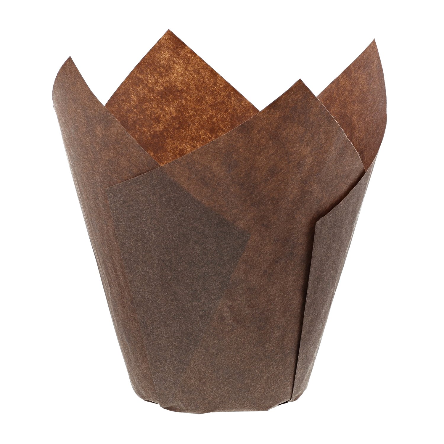 Royal Brown Tulip Style Baking Cups - Large 2000 Count - Perfect for Cupcakes, Muffins & Party Desserts - Eco-Friendly Disposable Baking Liners