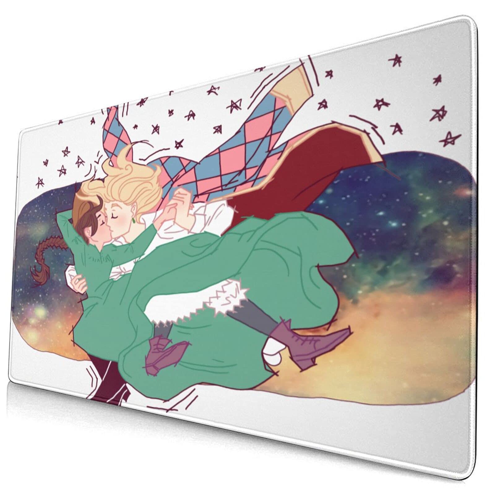Howl's Moving Castle XXL Gaming Mouse Pad - Extended Large Non-Slip Rubber Base Mouse Mat for Computer Keyboard & Desk - Perfect for Home Office, Gaming & Work - Anime Studio Ghibli Inspired Workspace Accessory