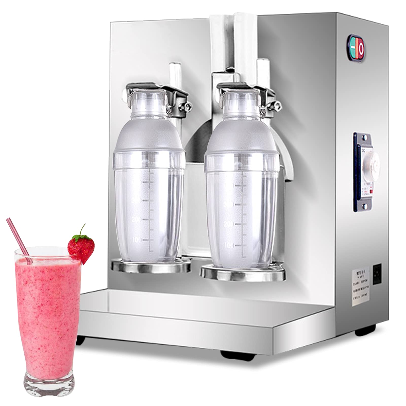 Electric Milk Tea Shaker Machine 120W - Stainless Steel Automatic Cocktail & Bubble Tea Mixer for Coffee Shops, Restaurants & Beverage Stores (220V) - Perfect for Making Boba, Protein Shakes & Iced Coffee Drinks