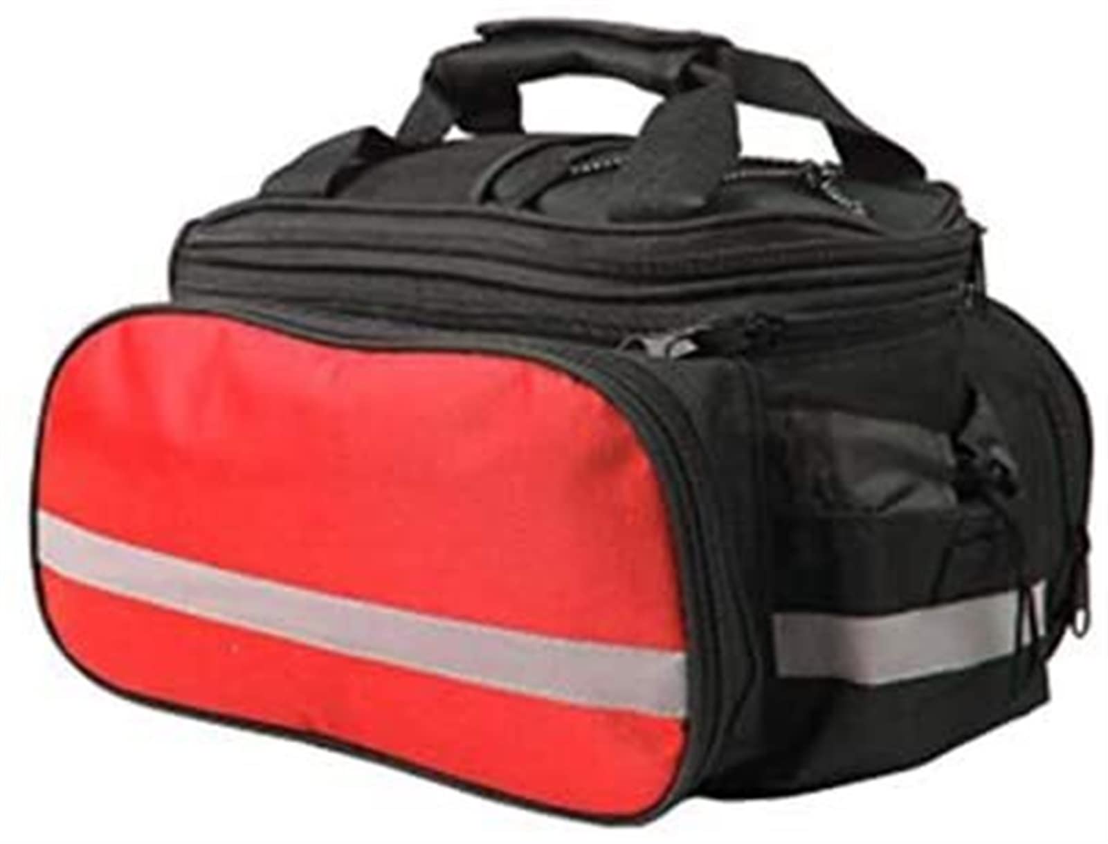 Universal Bike Pannier Bag - Expandable Rear Seat Trunk Bag with Thick Padding & Reflective Strips, Large Capacity Cycling Storage for Commuting, Touring & Outdoor Adventures (1-Pack)