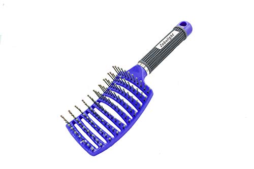 UltimateBrush Curved Vent Hair Brush for Thick Long Hair - Detangling & Styling for Women/Men - Fast Drying for Wet/Dry Use