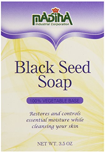 Madina Black Seed Soap - 3.5 oz | Natural & Organic Cleansing Bar for Face & Body | Perfect for Sensitive Skin & Daily Skincare Routine