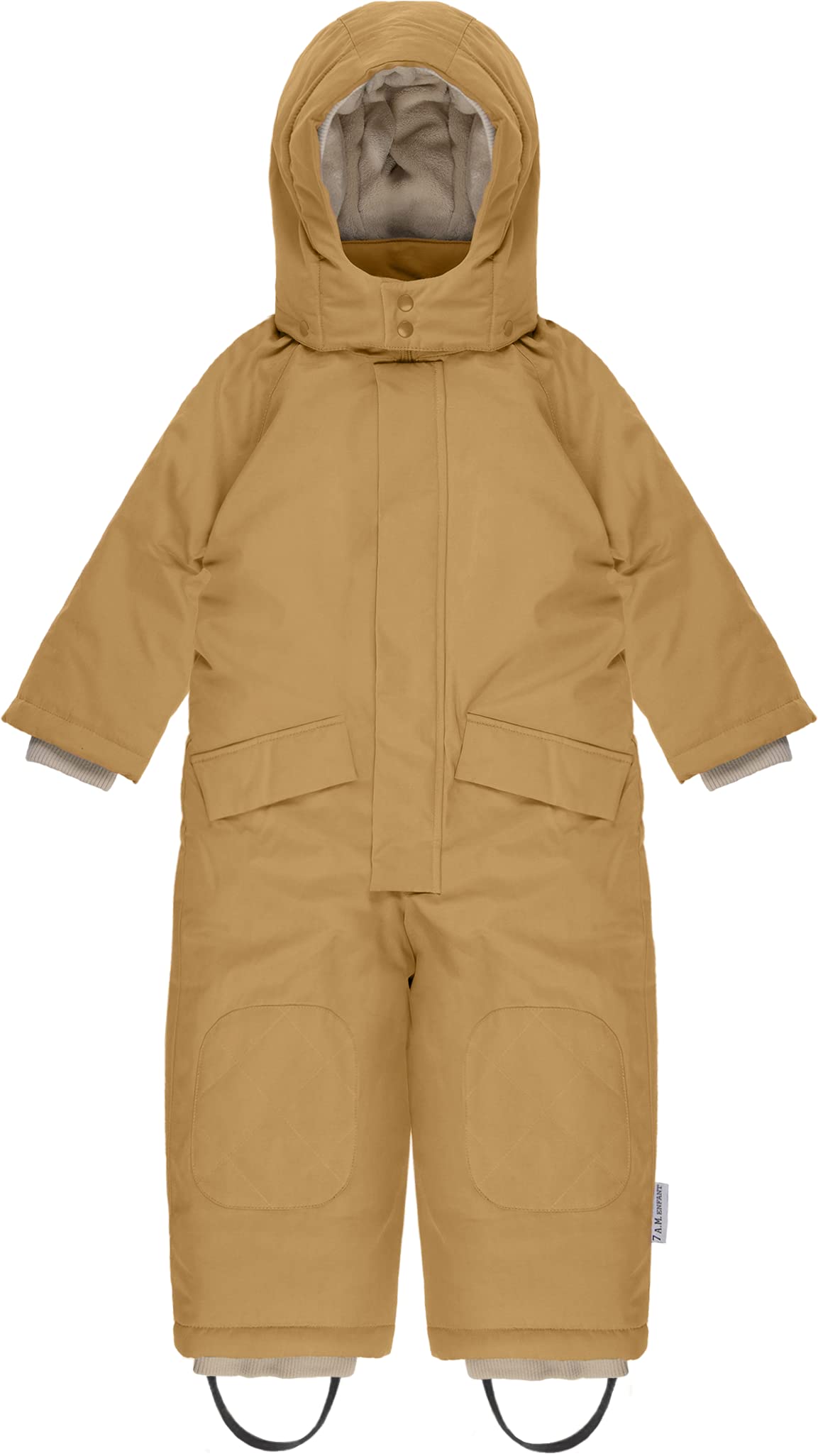 7AM Enfant Baby Snowsuit Coat - Waterproof Hooded Winter Jacket with 2 Pockets for Infants & Toddlers | Warm Snowsuit for Outdoor Play, Winter Walks & Snowy Adventures