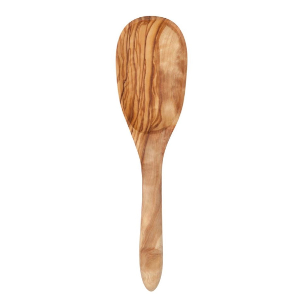 Premium Olive Wood Rice Spoon - Natural, Durable & Eco-Friendly Kitchen Utensil for Cooking, Serving & Stirring - Perfect for Rice, Soups & Salads
