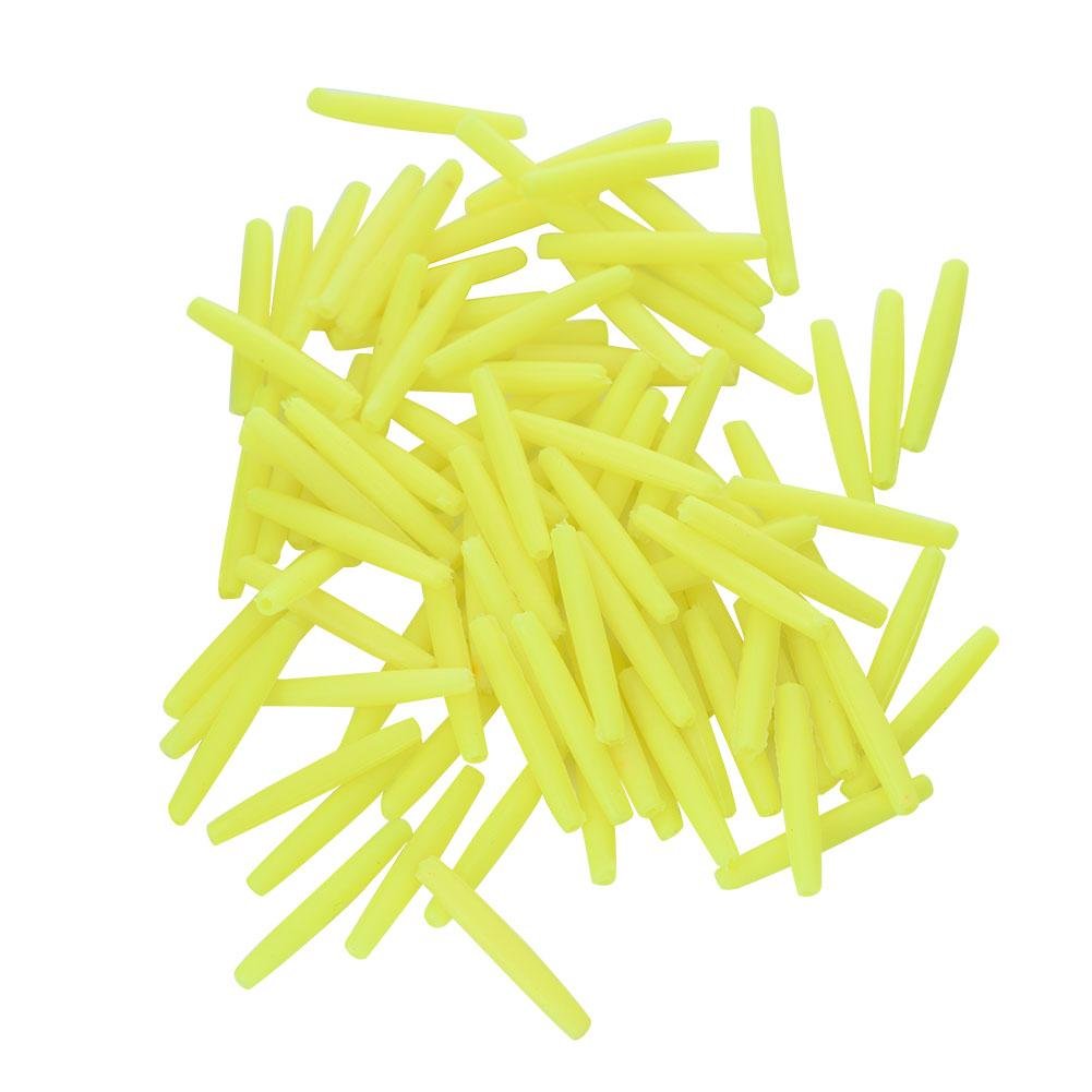 Keenso 100pcs Fishing Float Indicators - Tear Drop Bobber Corks for Freshwater & Saltwater Fishing - Yellow Large Size - Perfect for Bass, Trout and Crappie Fishing