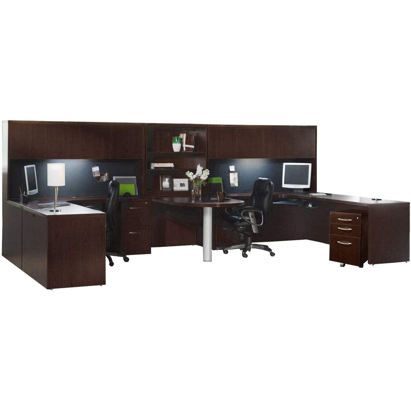 Safco Mayline Aberdeen Office Desk Set [AT17] - Modern Workstation for Home & Office - Perfect for Professionals, Students & Remote Workers