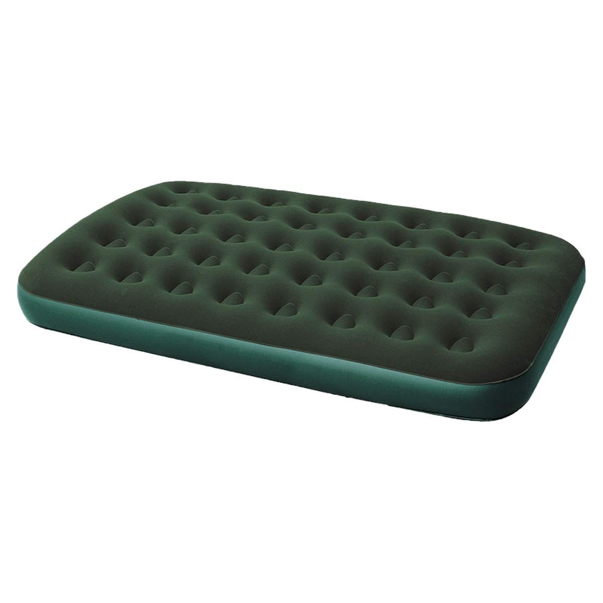 **JLDN Inflatable Airbed with Built-in Foot Pump - Queen Size Air Mattress with Flocked Top for Comfort - Portable Elevated Airbed for Guests, Camping & Home Use**    *(Perfect for Sleepovers, Travel, and Emergency Guest Bedding)*