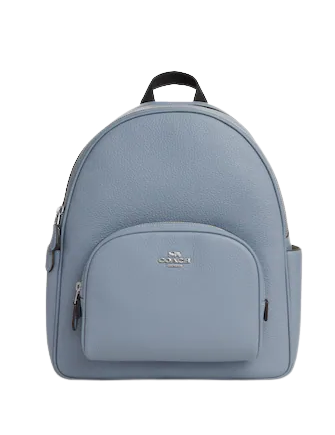Coach Court Backpack for Women & Men - Stylish Leather Laptop Backpack with Adjustable Straps - Perfect for Work, School & Travel