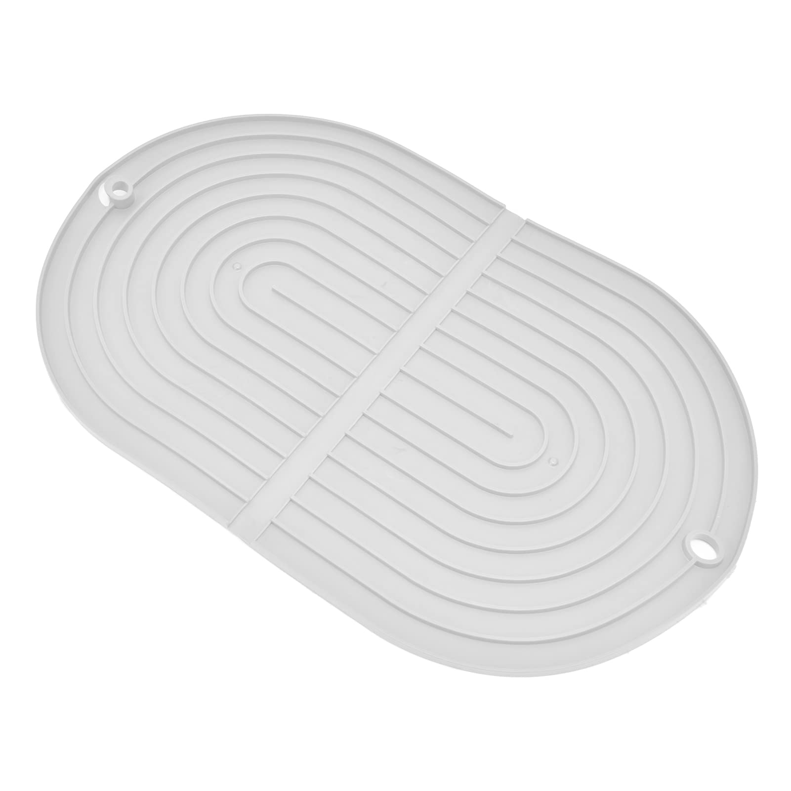 **Soft Thickened Heat Insulation TPR Dish Drying Pad - Non-Slip Kitchen Counter Mat for Sink, Countertop & Dining Table (White) - Perfect for Drying Dishes, Protecting Surfaces & Adding Style to Your Kitchen**