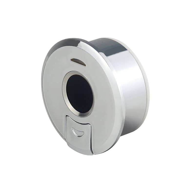 KENRONE Smart Fingerprint Cabinet Door Lock - Biometric Keyless Security Lock with Rechargeable Battery for File Cabinets & Furniture Drawers | Home & Office Use | Hidden Installation | Model KR-S123E38 | Perfect for Secure Document Storage, Jewelry Protection, and Private File Organization