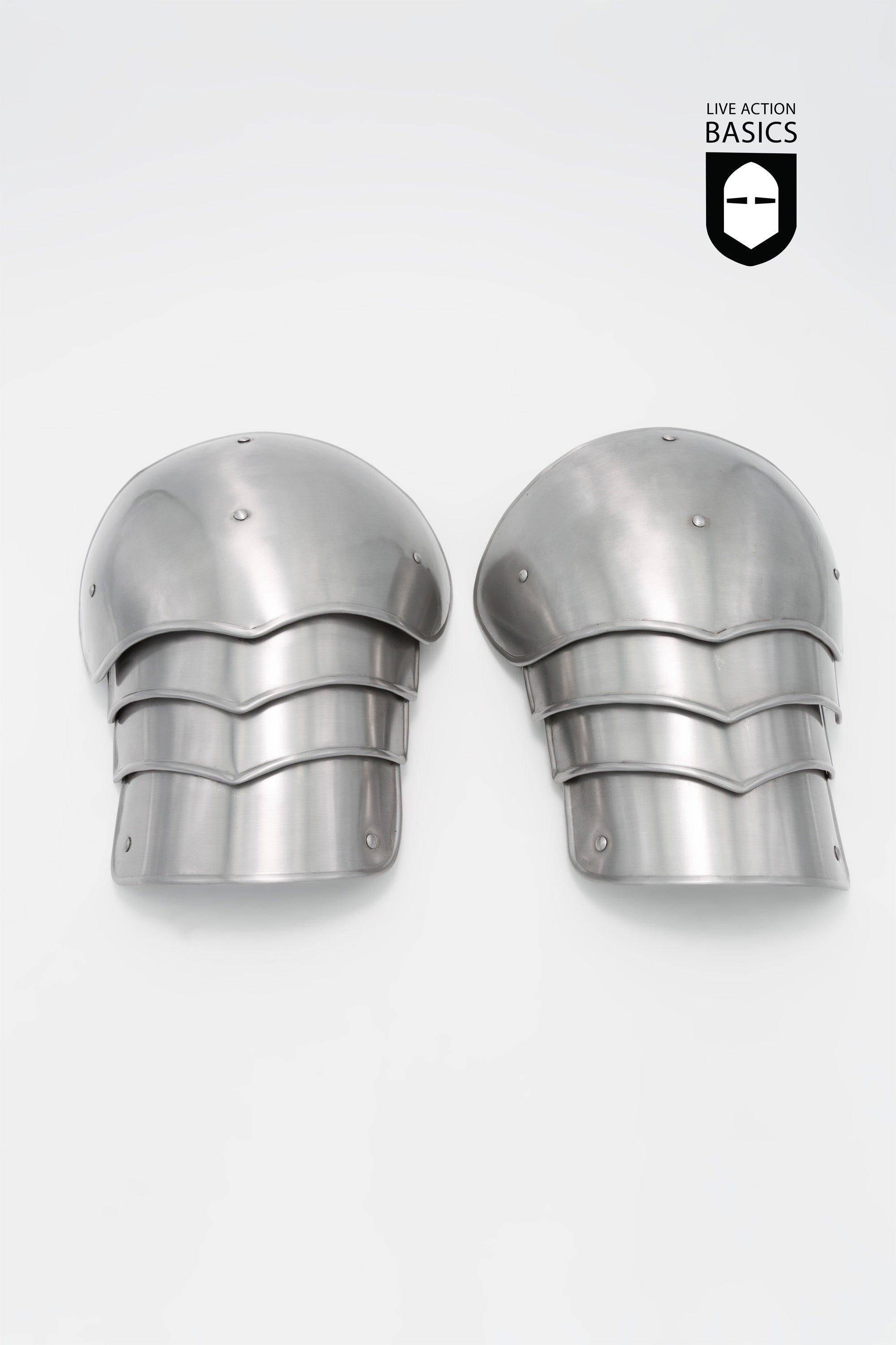 High-Quality Basic Pauldrons for Cosplay & LARP - Durable Shoulder Armor for Medieval Costumes & Renaissance Fairs