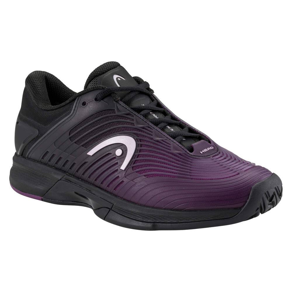 Head Revolt Pro 4.5 Women's Tennis Shoes - Lightweight & Breathable Court Shoes for Women (Black/Purple) - Perfect for Tennis, Training & Casual Wear