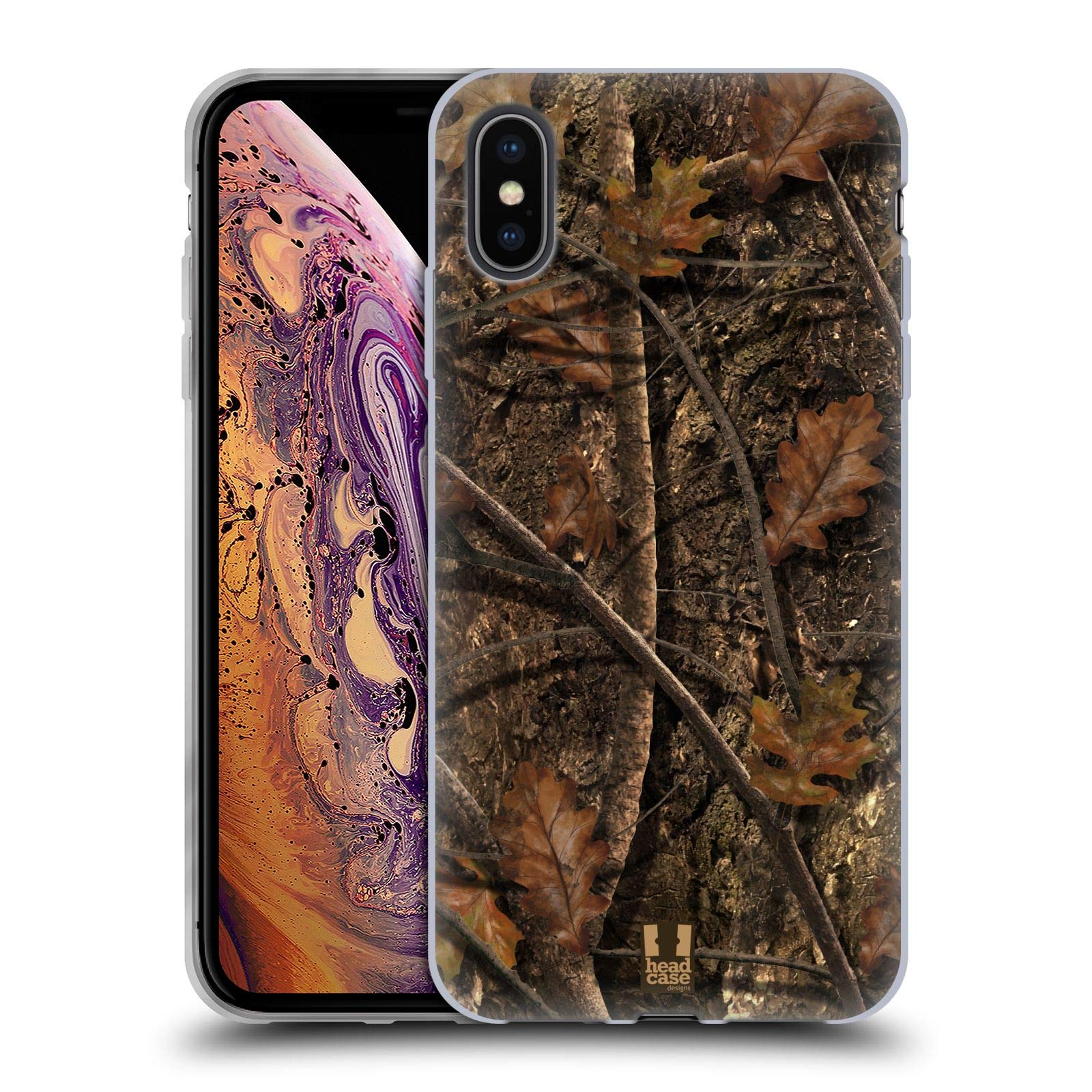 Premium Camouflage Hunting Soft Gel Case for Apple iPhone Xs Max - Fall Deer Hunt Design - Durable Protection for Outdoor Adventures & Hunting Trips