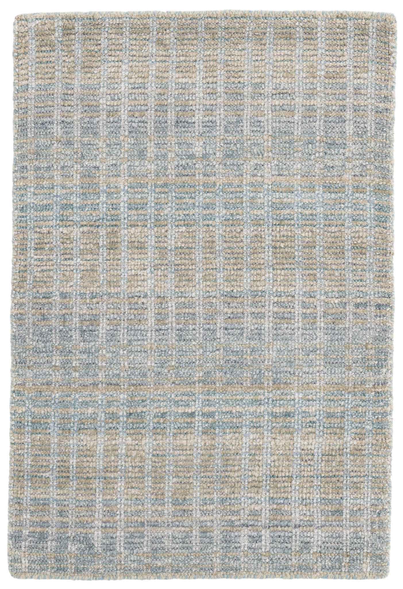 Handwoven Geneva Viscose Cotton Area Rug - Soft Blue Bohemian Style for Living Room, Bedroom & Home Decor