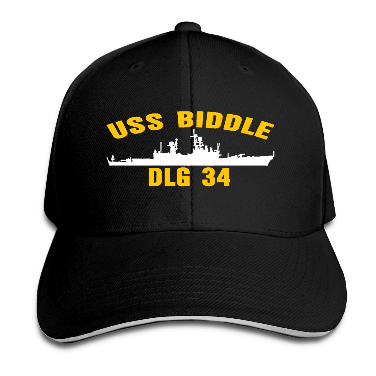 USS Biddle DLG-34 Navy Baseball Cap - Vintage Military Unisex Adjustable Hat for Men & Women - Perfect for Veterans Day, Navy Pride & Casual Outfits